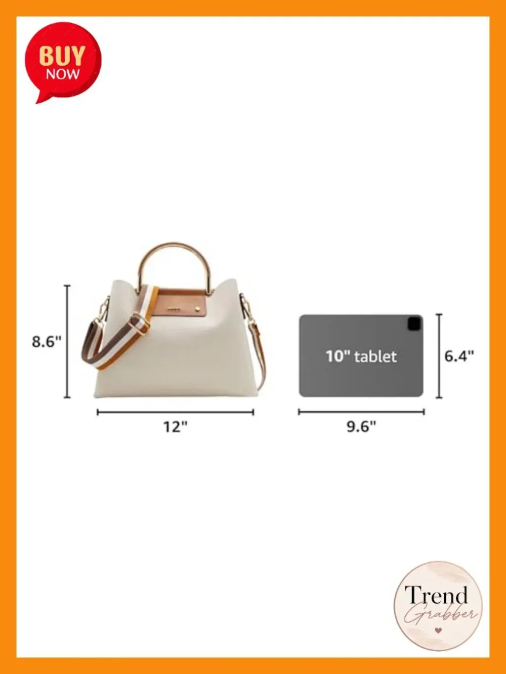 Synthetic Satchel Handbag with 3 Compartments Adjustable Strap
